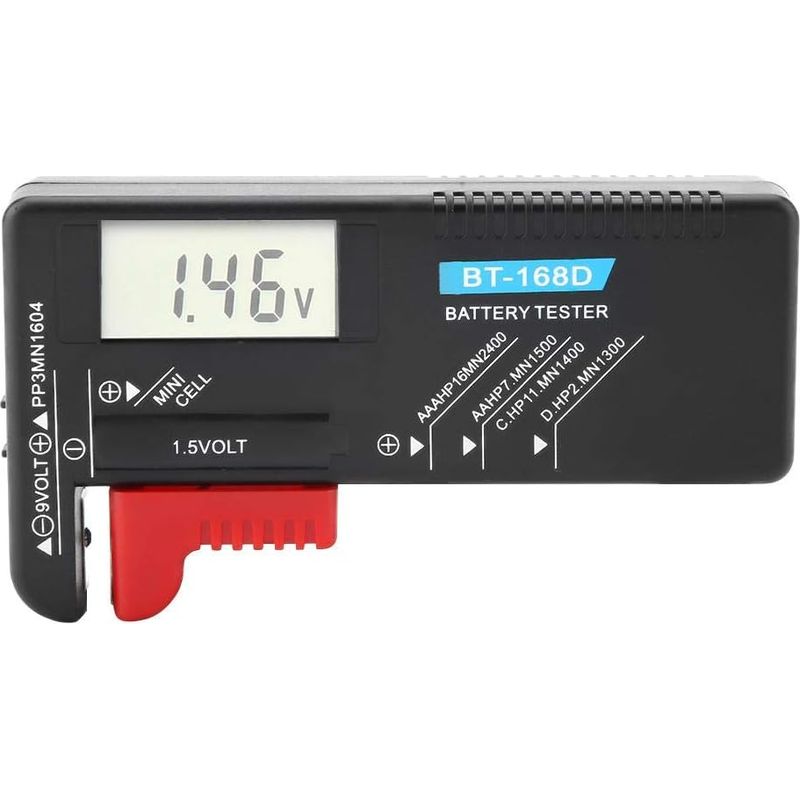 Universeller Digitaler Lcd-batteriespannungstester Für Aa/aaa/c/d/9v/1,5v-knopfzellenbatterien Bt-168d