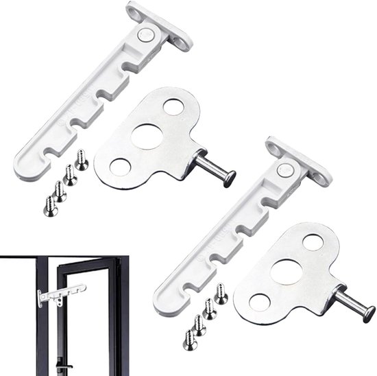 2 Stück Fensterverriegelungen，zum Schutz Von Fenstern Und Zur Regulierung Des Öffnens Und Schließens Von Fenstern (weiß)