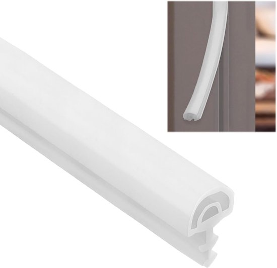 Türdichtung – Türdichtung – Schalldämmende Dichtung – Türdichtung – Pvc-dichtung – Wasserdicht Und Geräuscharm – Weiß – 10 Meter