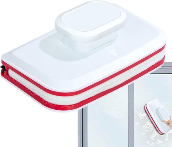 Magnetischer Fensterreiniger，doppelseitige Glasbürste，magnetisches Glasreinigungswerkzeug Mit Breitem Griff，geeignet Für 3，8 Mm Dicke Scheiben
