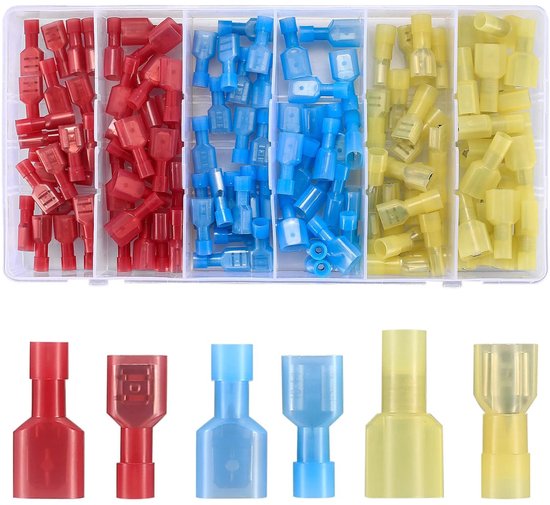 Verbindungsklemme – 110-teilige Box Mit Wasserdichten Nylon-drahtklemmen, Stecker-/buchsen-anschlussklemmen
