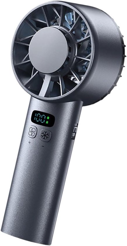 Tischventilator Mit Digitalanzeige, 5200 Mah Akku, Praktisches Kunststoffgehäuse Für Camping Und Outdoor-aktivitäten, Usb-kühlung Für Zuhause
