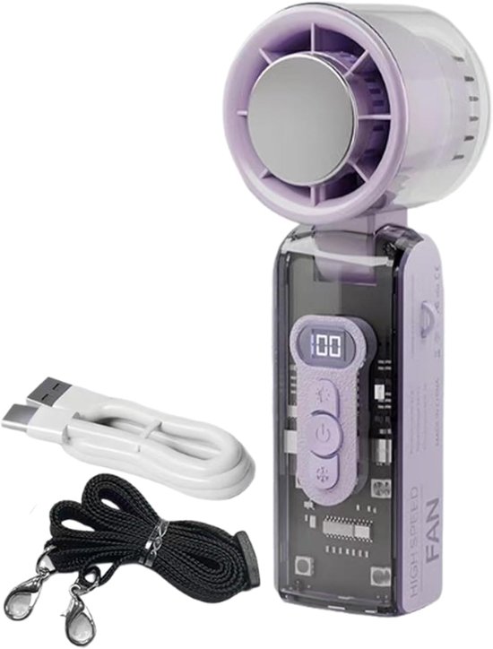 Universeller Handventilator，klingenloser Handventilator Mit Taschenlampe，geeignet Für Reisen，erwachsene Und Kinder