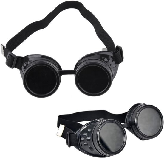Vintage-steampunk-brille Mit Windschutz