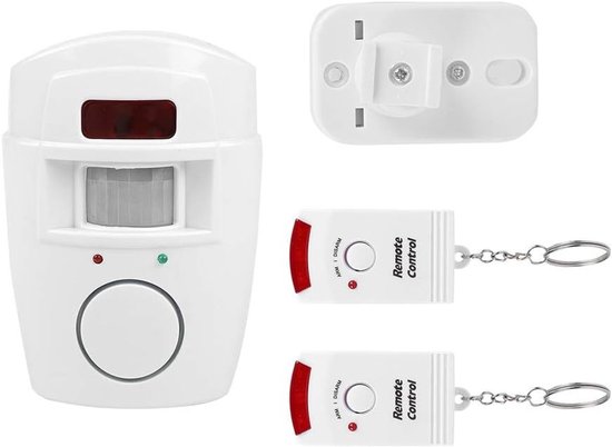 Drahtloser Infrarot-bewegungsmelder Mit Pir-sensor Und 2 Fernbedienungen