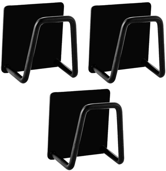 3 Schwammhalter Für Die Spüle – Selbstklebend, Edelstahl 304 – Schwammhalter Für Die Organisation Von Küche Und Bad – Silber