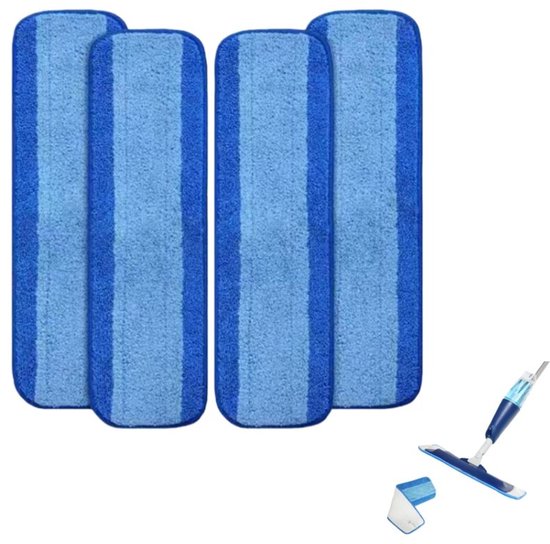 4 Stück – Mikrofaser-reinigungspads – Ersatztuch – Für Bona Mop – Super Saugfähig – 46 × 14 Cm