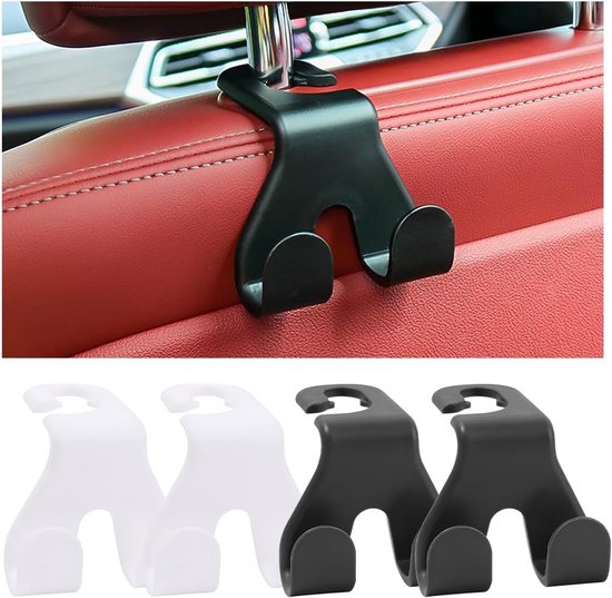 Universelle Autohaken Für Die Rückbank - Kopfstützenhaken Für Die Rückbank, Kleiderbügel - Handtaschenhalter, Taschenhaken - Autozubehör.