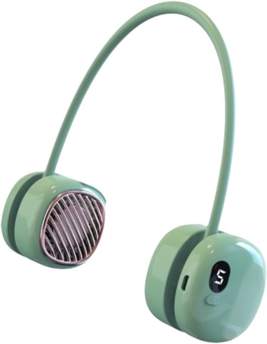 Tragbarer Handventilator，nackenventilator 3000 Mah，wiederaufladbarer Usb-ventilator Mit Ki-display，tragbar Für Den Außenbereich