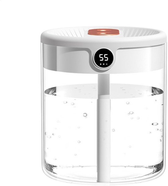 2-liter-luftbefeuchter Mit Top-fill-system – Feuchtigkeitssensor, Diffusor Für Zimmer Und Büro