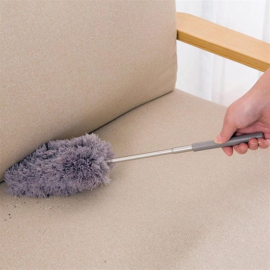 Teleskop-federstaubwedel，5-teiliges Reinigungsset，federstaubwedel Ausziehbar Bis Zu 85 Cm，spinnwebenbürste Mit Teleskopgriff，waschbare Mikrofaser
