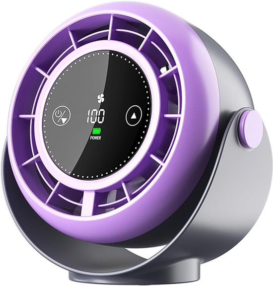 Turbo Desktop-luftzirkulationsventilator，usb-wand，decken- Und Tischventilator Ohne Bohren Mit 100 Geschwindigkeitsstufen Und 90° Neigungswinkel