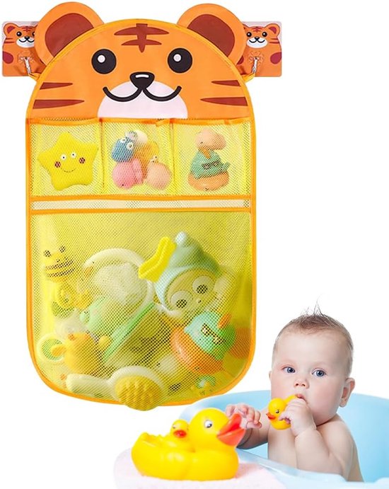 Aufbewahrungsnetz Für Badespielzeug (tigerform)，aufbewahrungsnetz Für Badespielzeug，organizer Für Badespielzeug，organizer Für Badezimmerspielzeug