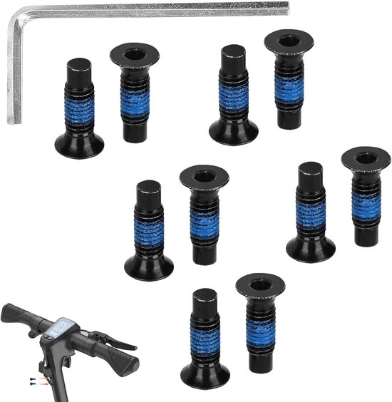 10 Schrauben Für Elektroroller, Rollerteile Inklusive 1 Inbusschlüssel. Geeignet Für Xiaomi M365 Etc.