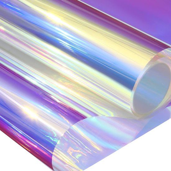 Holografische, Transparente Fensterfolie – Irisierend – 40 X 100 Cm