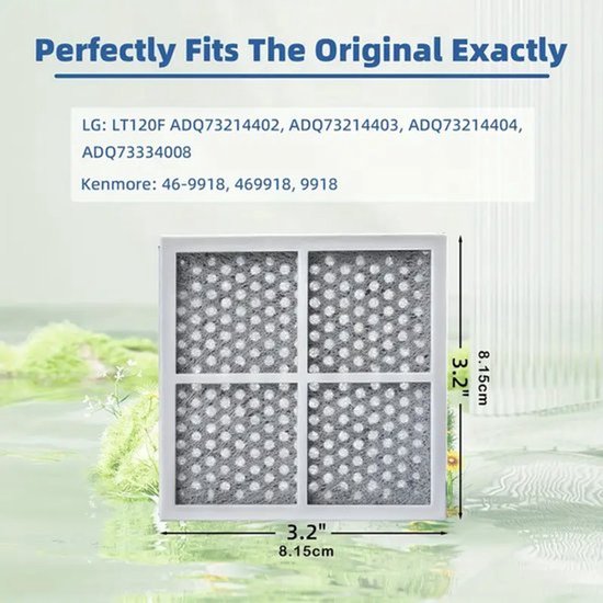 Passend Für Lg Lt120f Kühlschrank-aktivkohle-geruchsfilter (hepa-filter) – 4 Stück