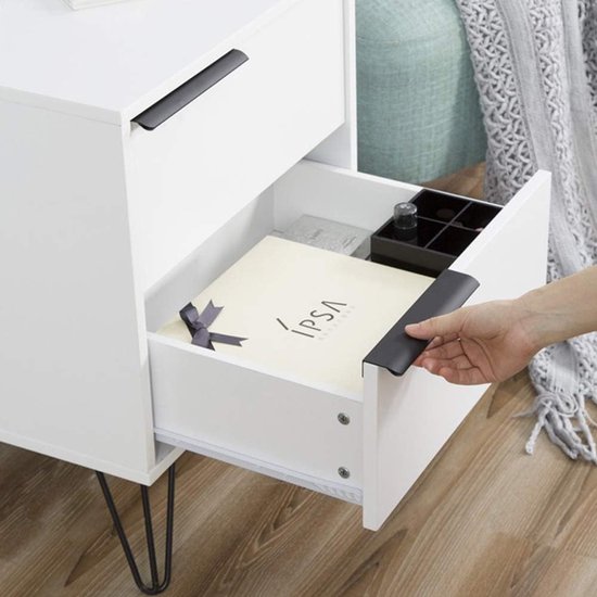 Quadratischer Griff，6 Stück，moderner Schubladengriff，küchenschrankgriff，unsichtbar Verdeckt，verdeckter Zuggriff