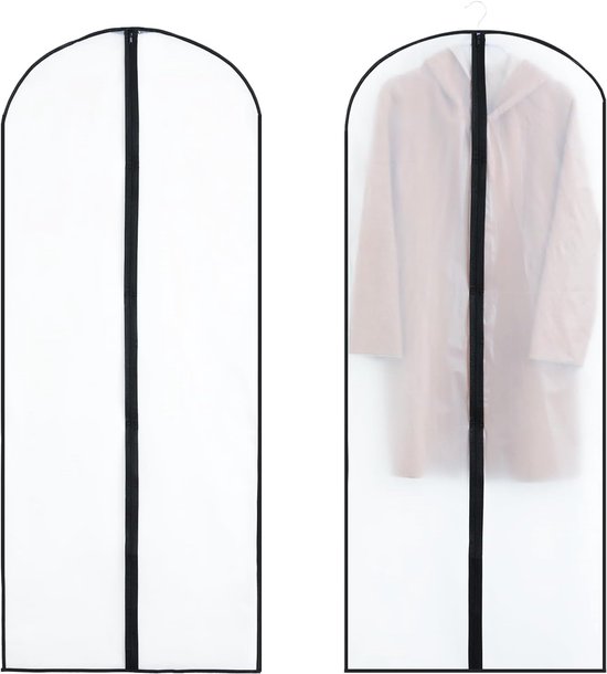 Kleidersäcke，5 Stück，halbtransparente Reißverschlüsse，wasserdicht，feuchtigkeitsbeständig，kleidersack (60 X 140 Cm)