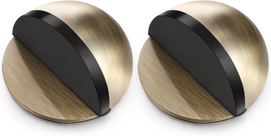 Selbstklebender Türstopper Für Den Boden – Oval – Edelstahl – Halbmondförmig – Schutz Für Hartböden Und Glastüren – Typ B