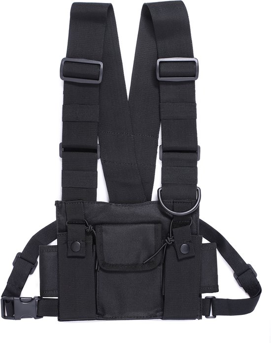 Westentasche – Brusttasche Mit Schultergurt – Schultertasche – Funktionelle Herren-hüfttasche – Verstellbare Fächer