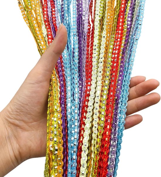 Bunte Gardine (100 × 200 Cm) Mit Seilen，fliegensicher Für Innen- Und Außentüren，verwendbar Als Mückenschutzvorhang，hochzeiten Und Schlafzimmer