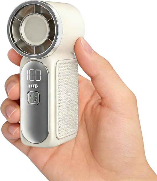 Mini-handventilator，6 Geschwindigkeitsstufen，16.900 U/min，höchste Geschwindigkeit，unverzichtbar Im Sommer，mit Led-anzeige，usb-aufladbar