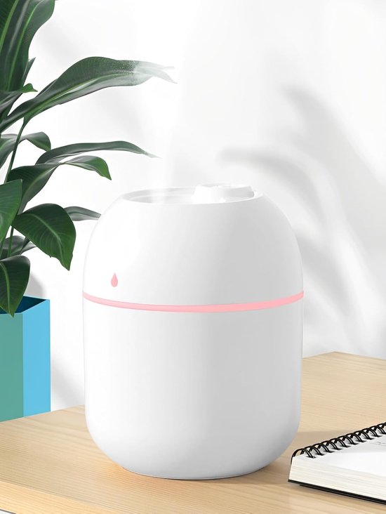 Mini-luftbefeuchter，220 Ml Kleiner Kaltnebel-tischluftdiffusor，usb-betrieben，mit Sanftem Nachtlicht，geeignet Für Autos，schlafzimmer Und Büros