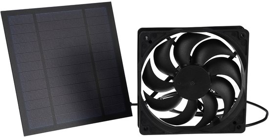 20w 12v Mini-solarventilator, Geeignet Für Camping, Wohnwagen, Jagd, Gewächshaus, Hundezwinger Und Hühnerstall
