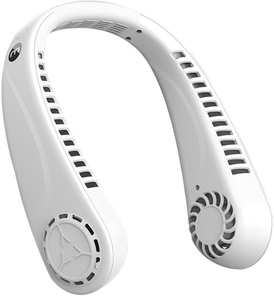Tragbarer Nackenventilator, Verstellbarer, Klingenloser Ventilator, Digitalanzeige, 1200-mah-akku Für Büro, Zuhause Und Outdoor