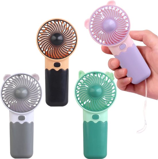 Set Mit 4 Mini-ventilatoren，tragbar Und Batteriebetrieben，hohe Geschwindigkeit，persönliche Kühlventilatoren Für Reisen