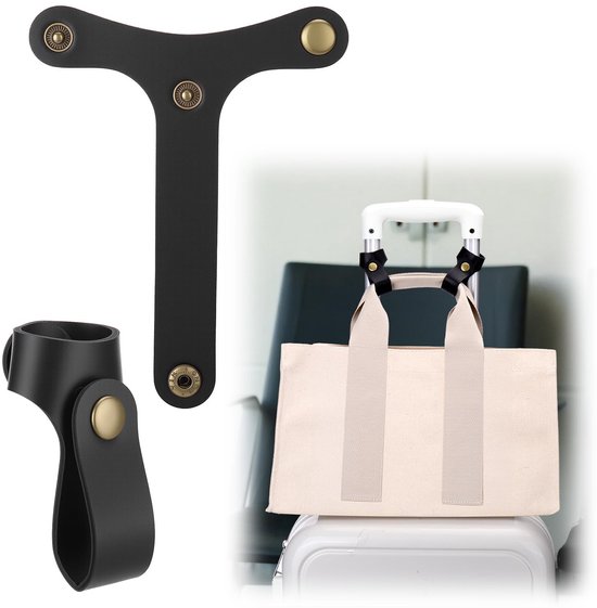 Dailygoods – Gepäckgurt, 2-teilig – Handgepäck – Reisegurt – Bungee-gurt – Faltbar – Leichtgewicht (8 G) – Gepäckgurt