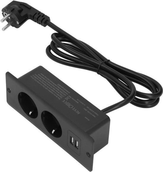 Unterputz-steckdosenleiste Mit 2 Usb-anschlüssen，2 Ac 230，265 V，unterputz-konferenzsteckdose，desktop-powerstation Mit 15 M Kabel