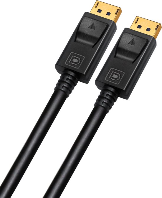 Displayport-kabel 1.4 – 8k 60 Hz – 4k 144 Hz – 32,4 Gbit/s – Zertifiziert – Dp 1.4-kabel – 1,5 Meter
