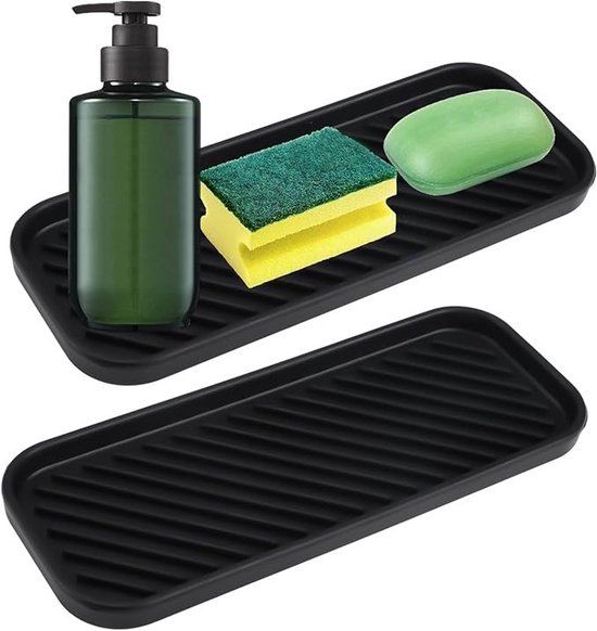 2er-set Silikon-schwammhalter – Küchenorganizer Mit Rutschfester Oberfläche