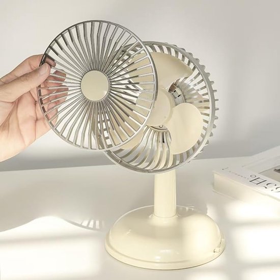 Wiederaufladbarer Tischventilator, Tragbarer Outdoor-campingventilator, 2 Einstellungen Für Unterwegs, Arbeit Und Studium
