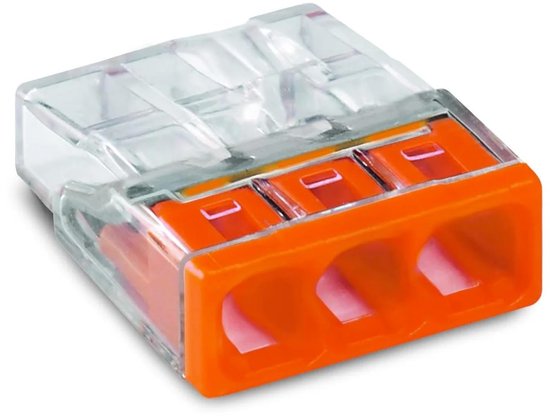 Schweißklemme – Verbindungsklemme – Transparente Anschlussdose, 3-port-kompakt-drahtklemmen (2,5 Mm Vierkant)