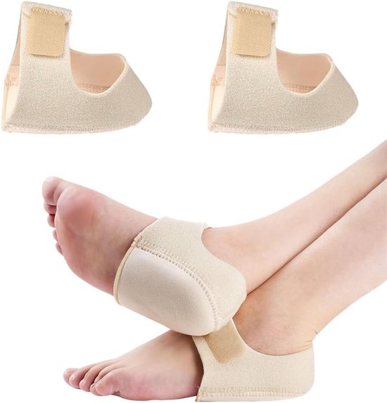 Zweiteilige Silikon-fersenschoner Mit Weichen Gelpolstern Für Plantarfasziitis Und Achillessehnenentzündung