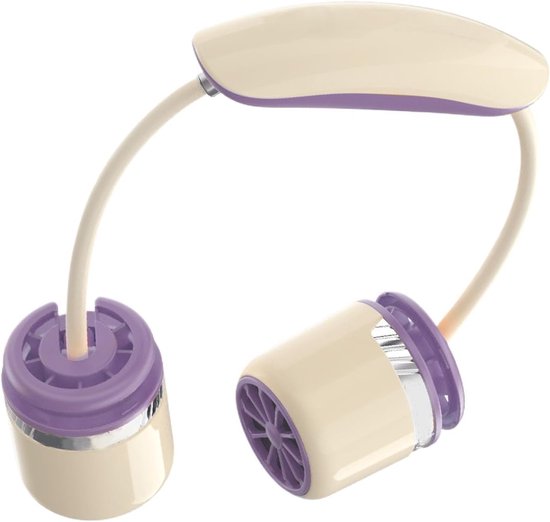 Tragbarer Nackenventilator，batteriebetriebener Mini-ventilator Mit Einstellbarer Doppelturbine Für Optimale Luftzirkulation