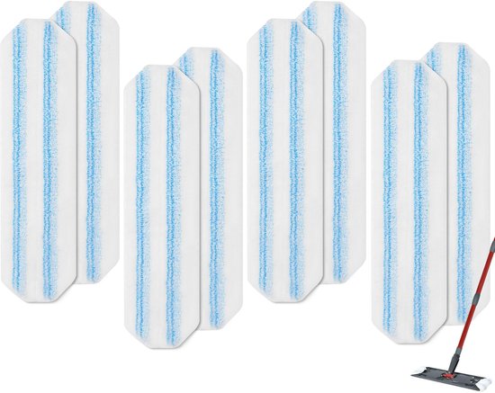 8er-pack，mikrofaser-wischmopppads Als Ersatz Für Das O Cedar H2pro Wischsystem，ersatz-wischkopf Für O-cedar/vileda H2pro