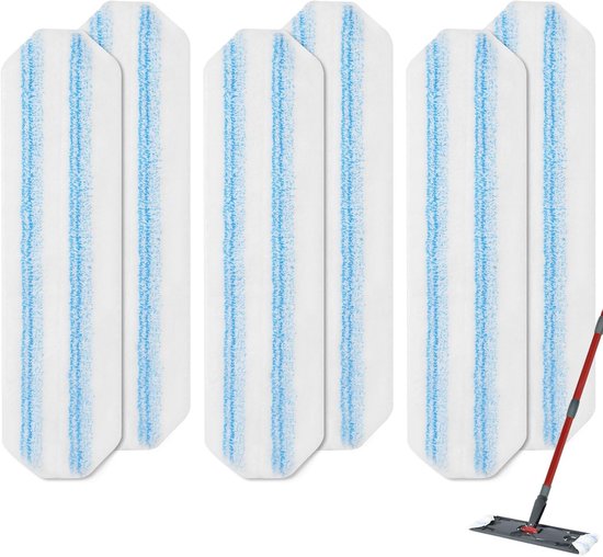 6er-pack，mikrofaser-wischmoppbezug Als Ersatz Für Das O Cedar H2pro Wischsystem，ersatz-wischmoppkopf Passend Für O-cedar/vileda H2pro