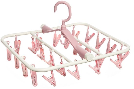Drehbarer Wäscheständer，drehbare Wäscheleine Mit 24 Klammern，geeignet Zum Trocknen Von Unterwäsche，socken Und Anderen Kleidungsstücken