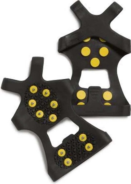 Rutschfeste Schneesohlen Mit Schneeketten – Sicherer Halt Auf Schnee Und Eis – Größe M (schuhgröße 36–41) – Mit 10 Spikes Für Extra Grip