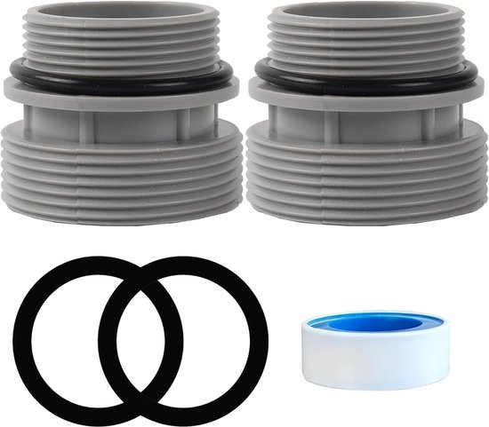 Adapterset Für Poolschläuche – Poolpumpenanschluss – Flexibler Schlauchanschluss – 4560 – 40 Mm Auf 1 1/2 Zoll Für Aufstellpools
