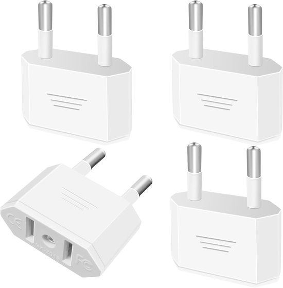 4-teiliges Set Mit Us-steckeradaptern，adapter Von Den Usa Nach Frankreich，adapter Von Den Usa Nach Deutschland，adapter Von Den Usa Auf Die Eu