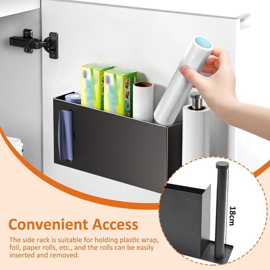 Aufbewahrungsbox Für Küchenschränke，selbstklebende Wandbox，kühlschrank-organizer，aufbewahrungsboxen Für Küchenschränke Und Badezimmer，30 Cm