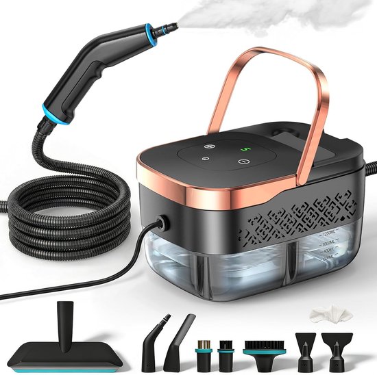 Handdampfreiniger 2500 W – Hochdruckdampfreiniger – Multifunktionales Reinigungsgerät