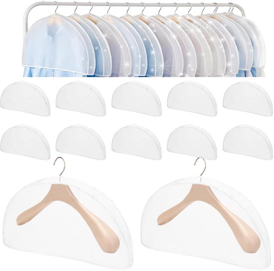 Kleidersäcke - Transparenter Staubschutz - 12 Stück