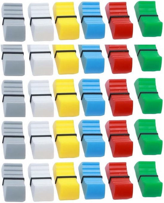 Packung Mit 30 Faderkappen Für Mischpult-faderknöpfe