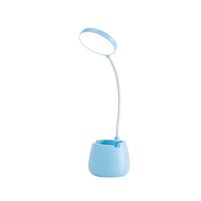 Wiederaufladbare Leselampe, Led-schreibtischlampe Für Kinder, 3 Farbmodi, Stufenlose Dimmung, Geeignet Zum Lernen Und Arbeiten, Rosa.