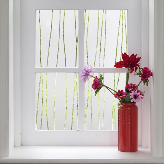 (45x200 Cm) Antistatische Fensterfolie，dekorative Fensterfolie，geeignet Für Schlafzimmer Und Badezimmer (unregelmäßige Streifen)